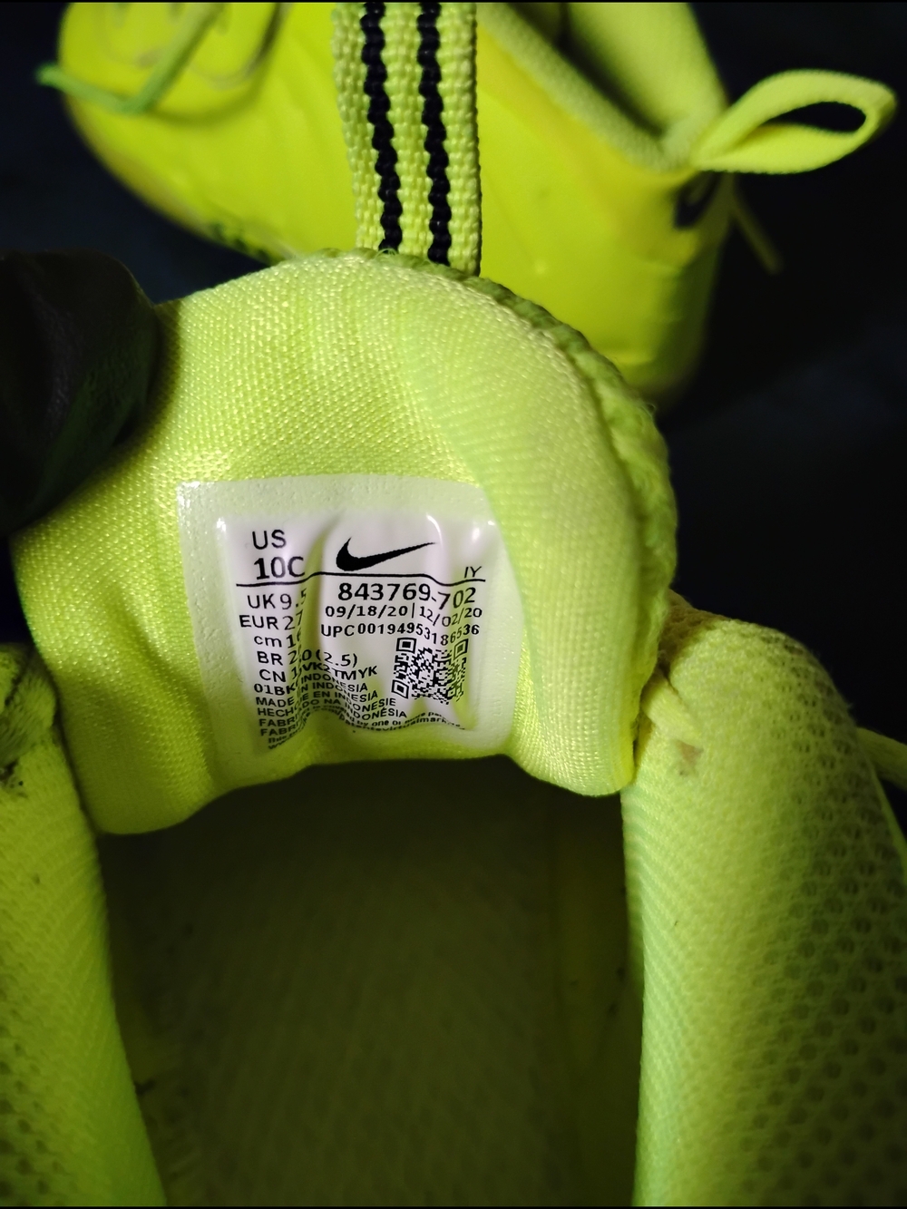 Nike Kids' Neon Green Athletic Sneakers - Picture 2 of 7